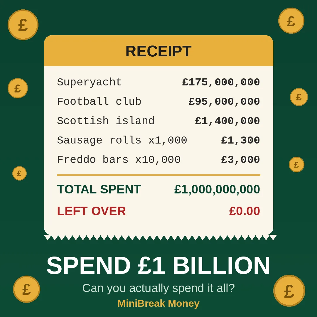 Spend £1 Billion